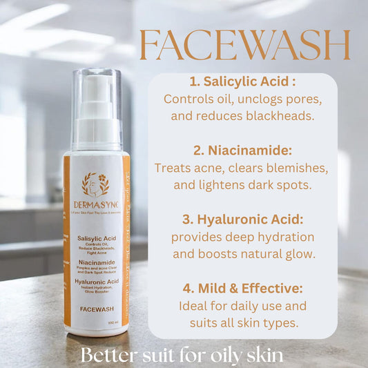 Salicylic Facewash – Oil Control + Acne Care