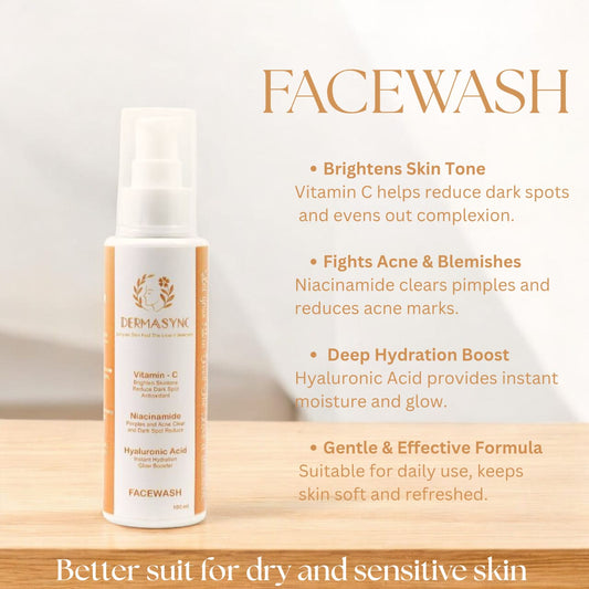 Vitamin C Facewash – Glow + Acne Care