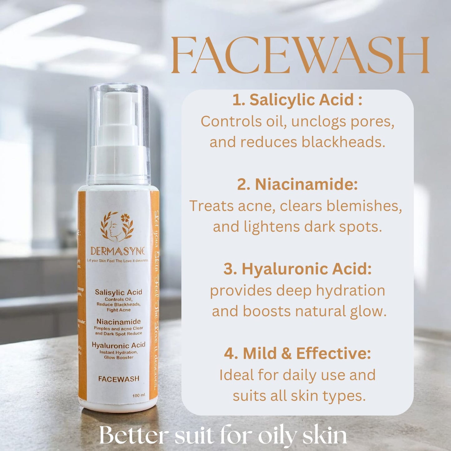 Salicylic Facewash – Oil Control + Acne Care